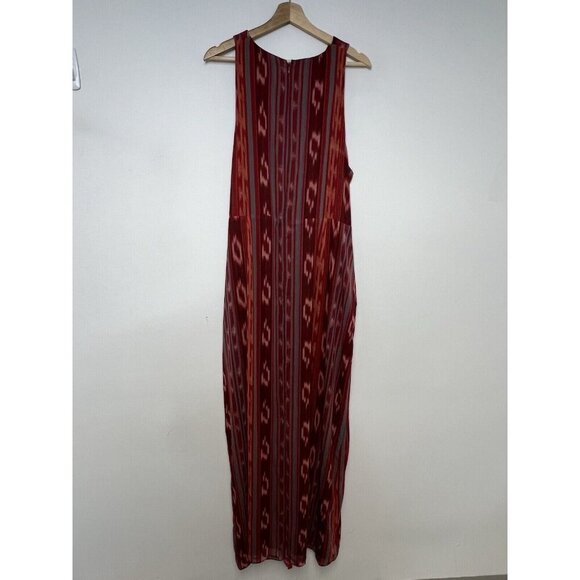 LAUREN Ralph Lauren Geo-Striped Georgette Halter Gown Maxi Dress Women's 18W NWT - Picture 10 of 12